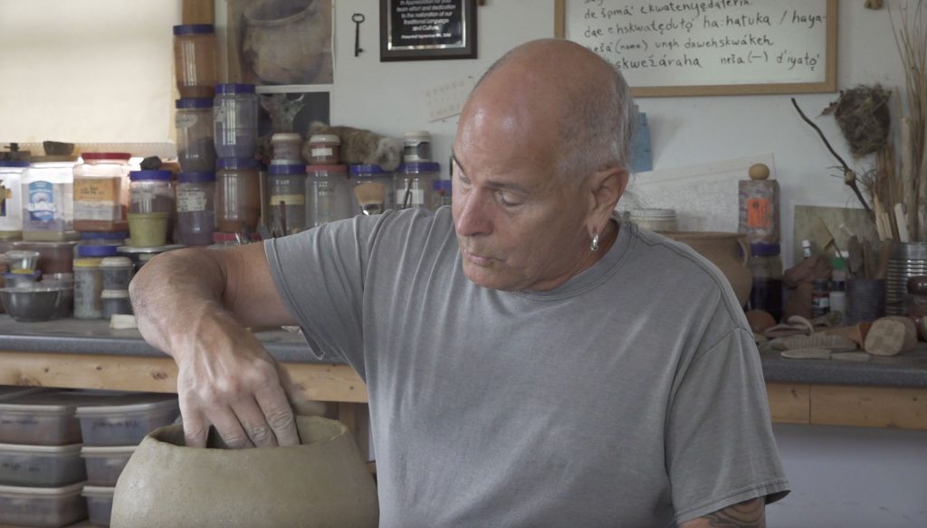 Zane Smith sculpting pottery