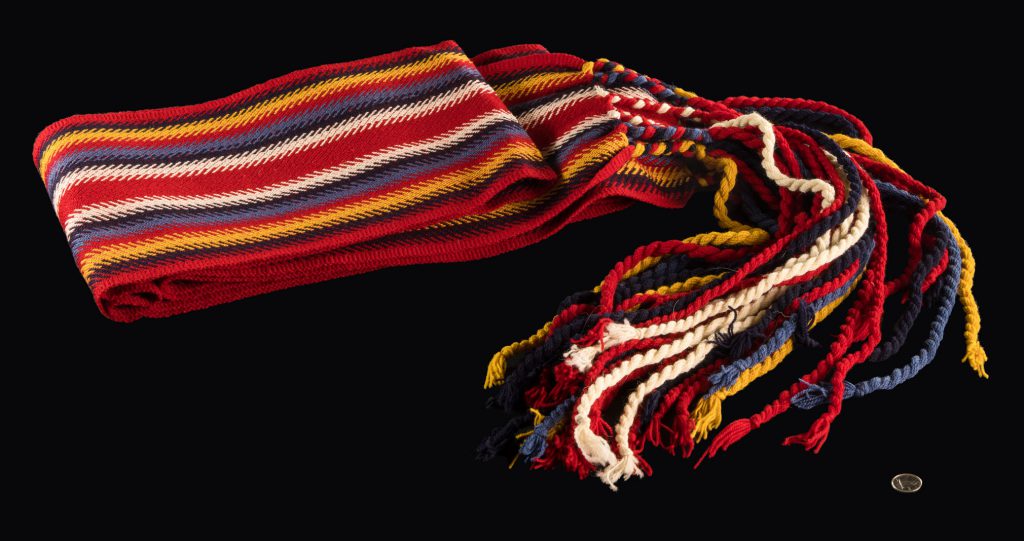 Métis L’Assomption style sash, style c. 1796–1850 (Métis).